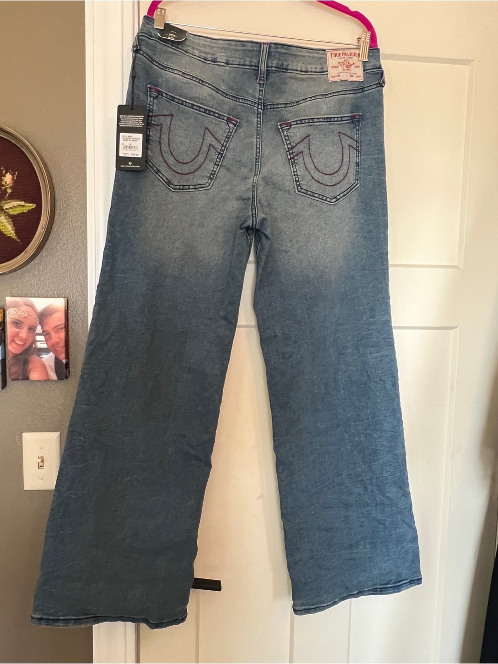 True Religion Bobbi Low Slung Baggy -  Wide Leg Jeans